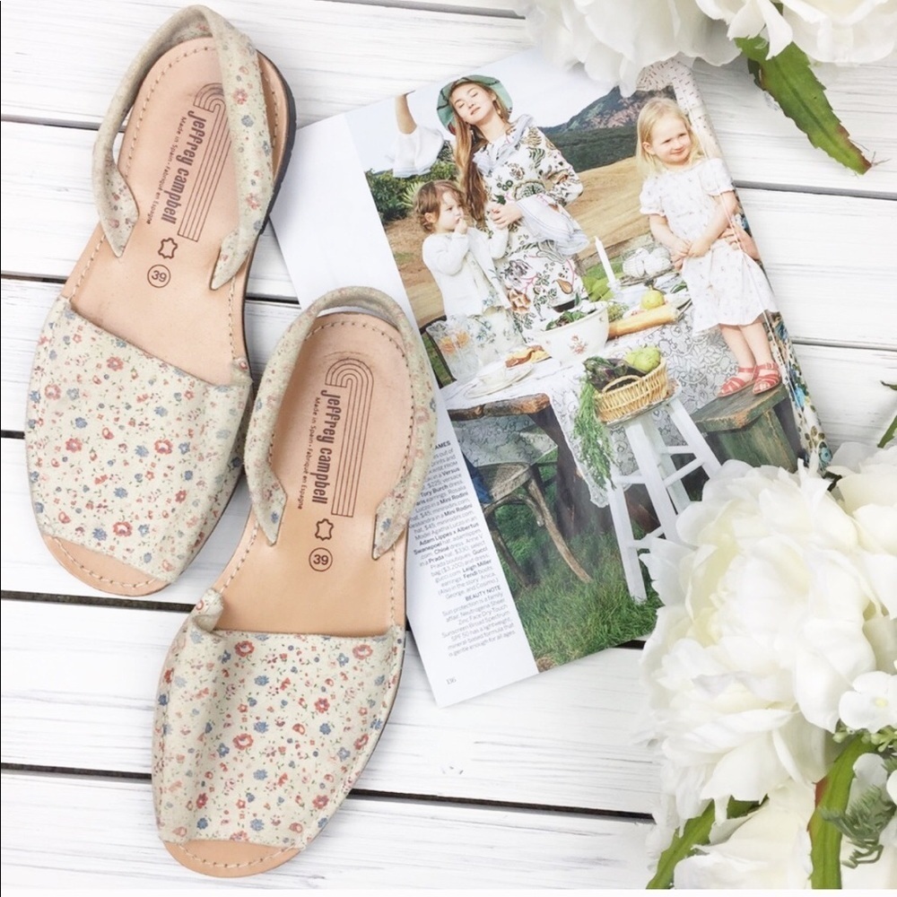 Jeffrey Campbell Floral Summer Sandals 39